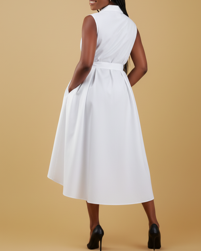 Zene High Low Shirt Dress