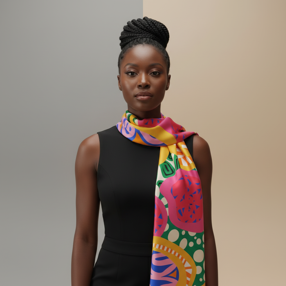 ABEILLE CREATIONS- Zuri Design (Silky Scarf)
