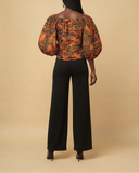 African Print Two Way Wrap Top