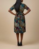 African Print Shirt Dress