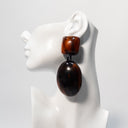 Afro Color Pop Horn Drop Earrings