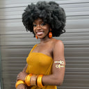 Afro Color Pop Horn Drop Earrings