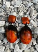 Afro Color Pop Horn Drop Earrings