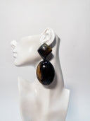Afro Color Pop Horn Drop Earrings