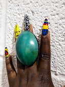 Afro Color Pop Horn Rings