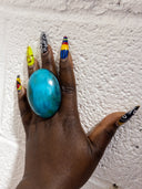 Afro Color Pop Horn Rings