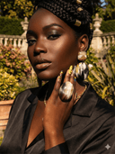 Afro Color Pop Horn Rings