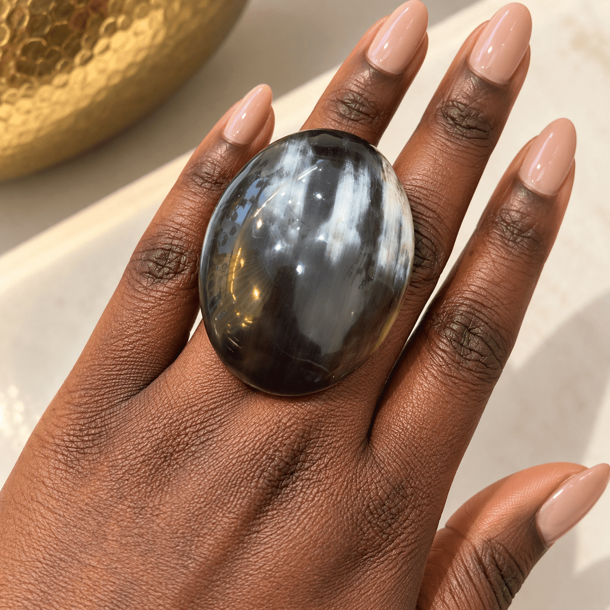 Afro Color Pop Horn Rings