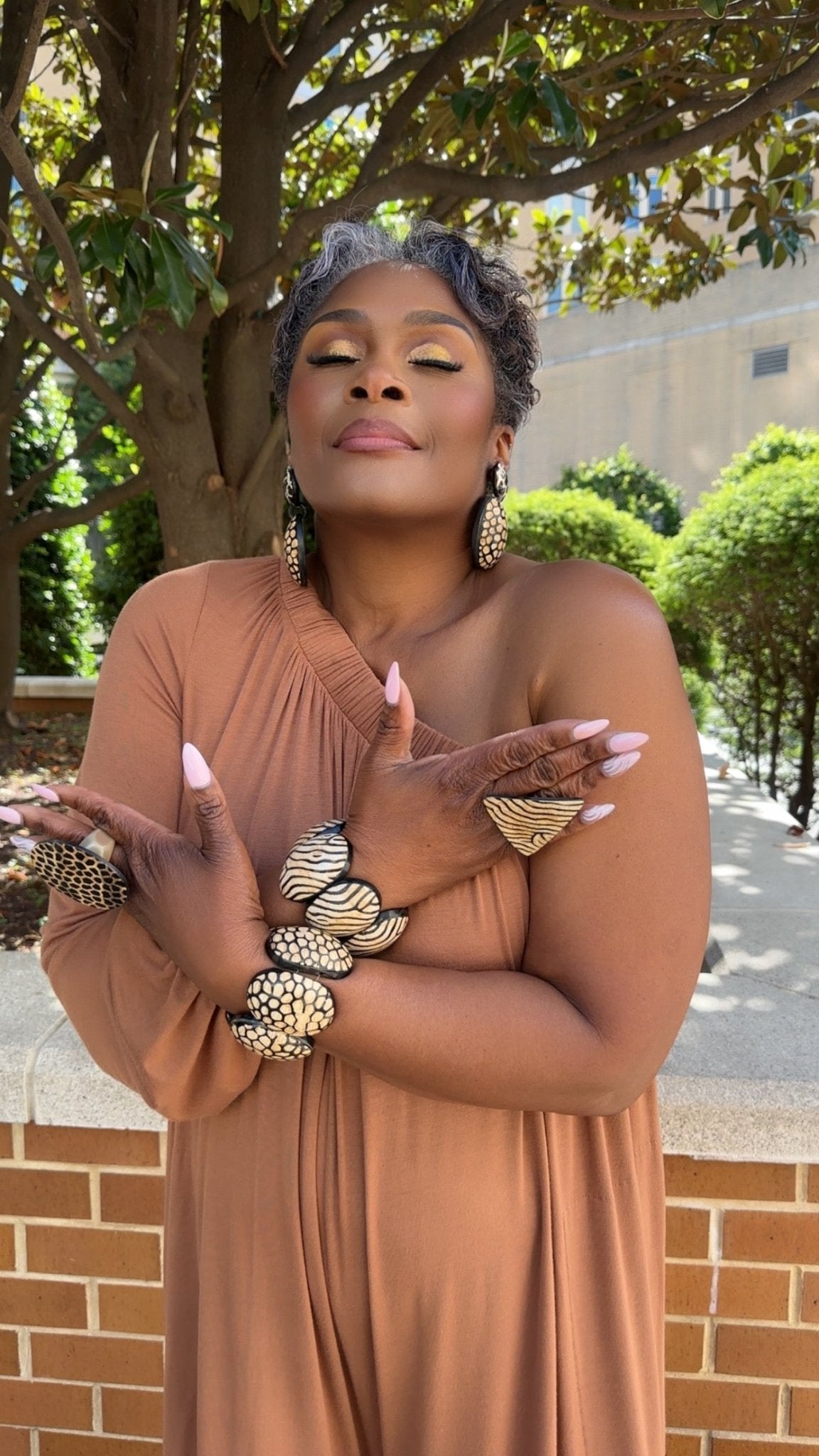 Afro Safari Horn Print Bracelets