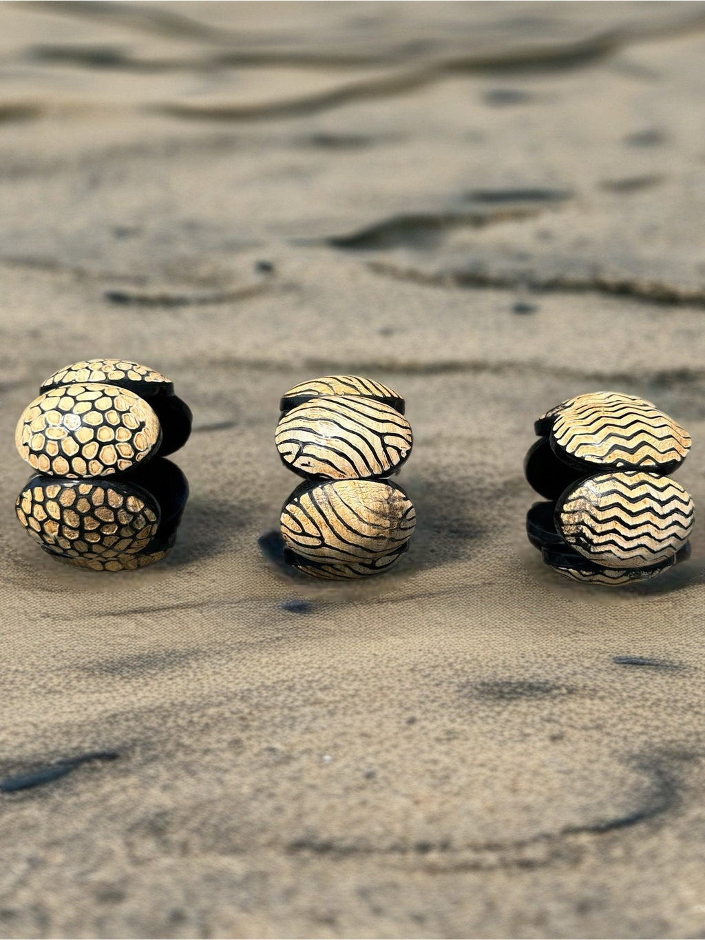 Afro Safari Horn Print Bracelets