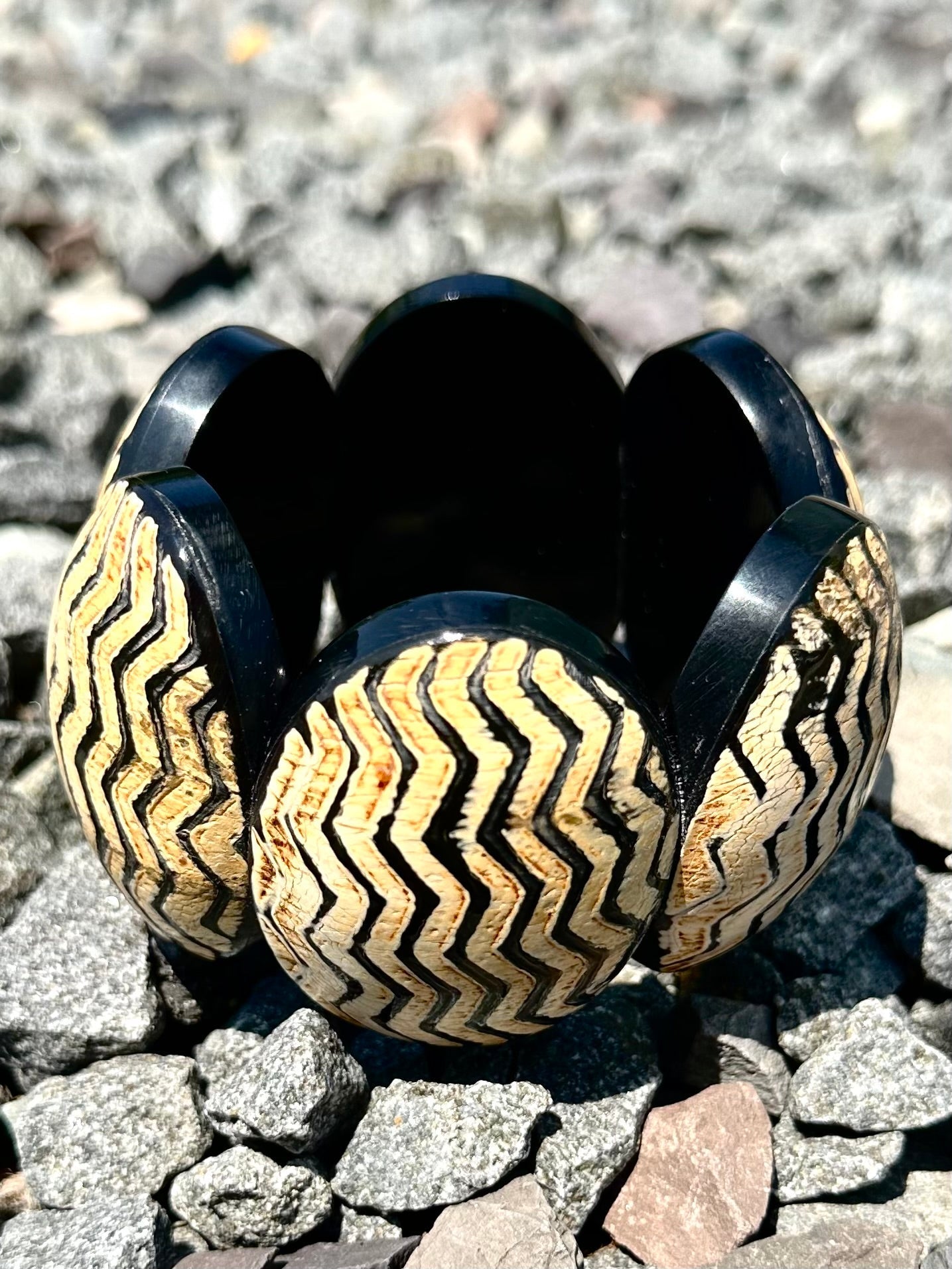 Afro Safari Horn Print Bracelets