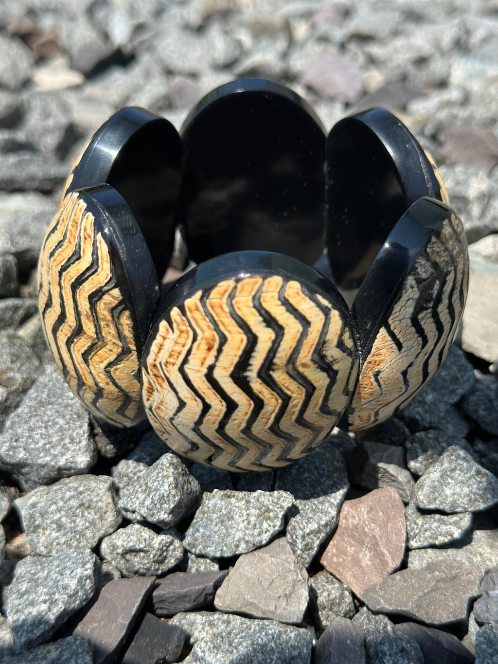 Afro Safari Horn Print Bracelets