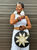 Agaseke Luxe Woven Clamshell Bag