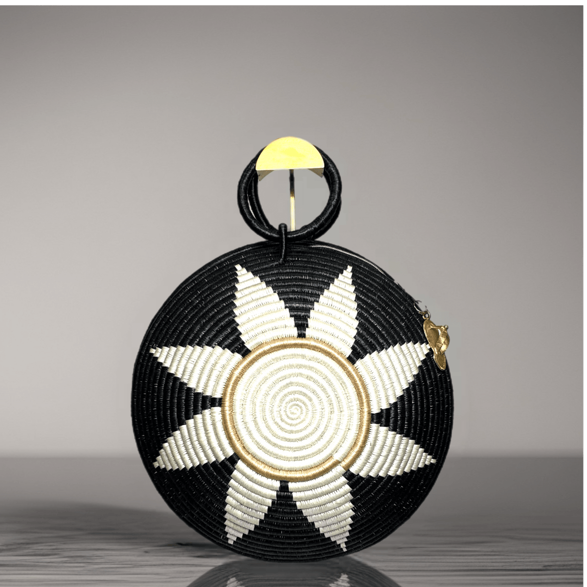 Agaseke Luxe Woven Clamshell Bag