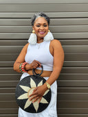 Agaseke Luxe Woven Clamshell Bag