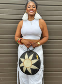 Agaseke Luxe Woven Clamshell Bag