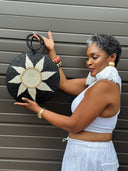 Agaseke Luxe Woven Clamshell Bag