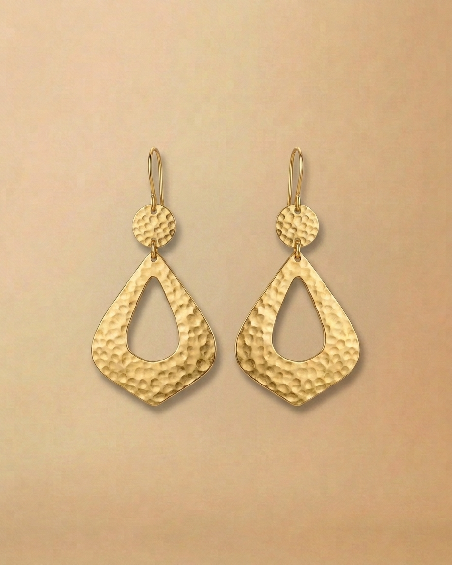 Almasi Brass Earrings