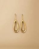 Almond Brass Earrings