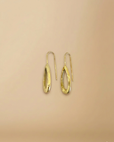 Almond Brass Earrings