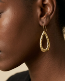 Almond Brass Earrings