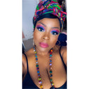 Ankara fabric balls single Necklaces