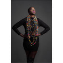 Ankara fabric balls single Necklaces