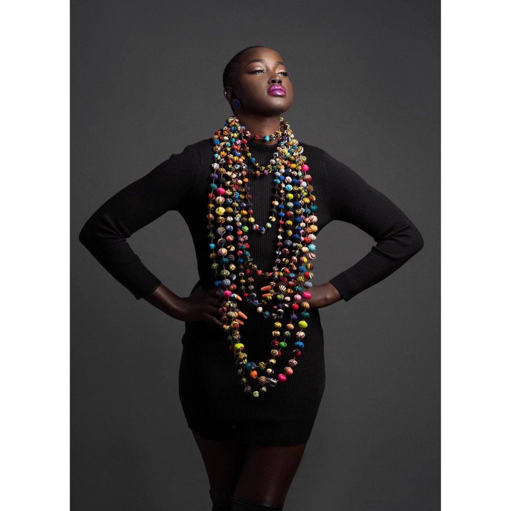 Ankara Fabric Balls Necklace