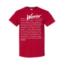 I AM HIM — Warrior Definition | White Ink | T-Shirt | Definitions of HIM Collection