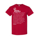 I AM HIM — Heir Definition | White Ink | T-Shirt | Legacy Collection