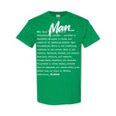 I AM HIM — Man Definition | White Ink | T-Shirt | Definitions of HIM Collection