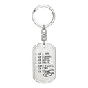 I AM A SON - Keychain for Boys & Men