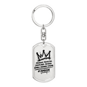 I AM HIM — Crown | Dog Tag Keychain | King Collection