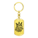I AM HIM — Crown | Dog Tag Keychain | King Collection
