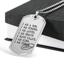 I AM A SON Military Chain for Boys