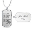 I AM A SON Military Chain for Boys