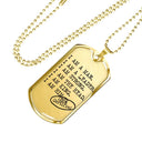 I AM A MAN Military Chain