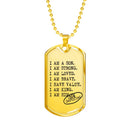 I AM A SON Military Chain for Boys