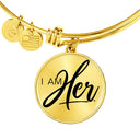 I AM HER - Women's Bangle Bracelet