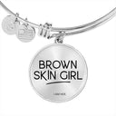 Brown Skin Girl - Women's Bangle Bracelet