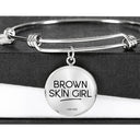 Brown Skin Girl - Women's Bangle Bracelet