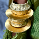 Aye Wura Gold Foil Chunky Wood Bangle