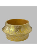 Aye Wura Gold Foil Chunky Wood Bangle