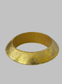 Aye Wura Gold Foil Chunky Wood Bangle