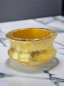 Aye Wura Gold Foil Chunky Wood Bangle