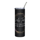 Girls Today Engineers Tomorrow Slim Steel Tumbler - Black