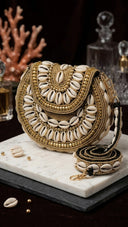Bahari Luxe Cowry Shell Clutch