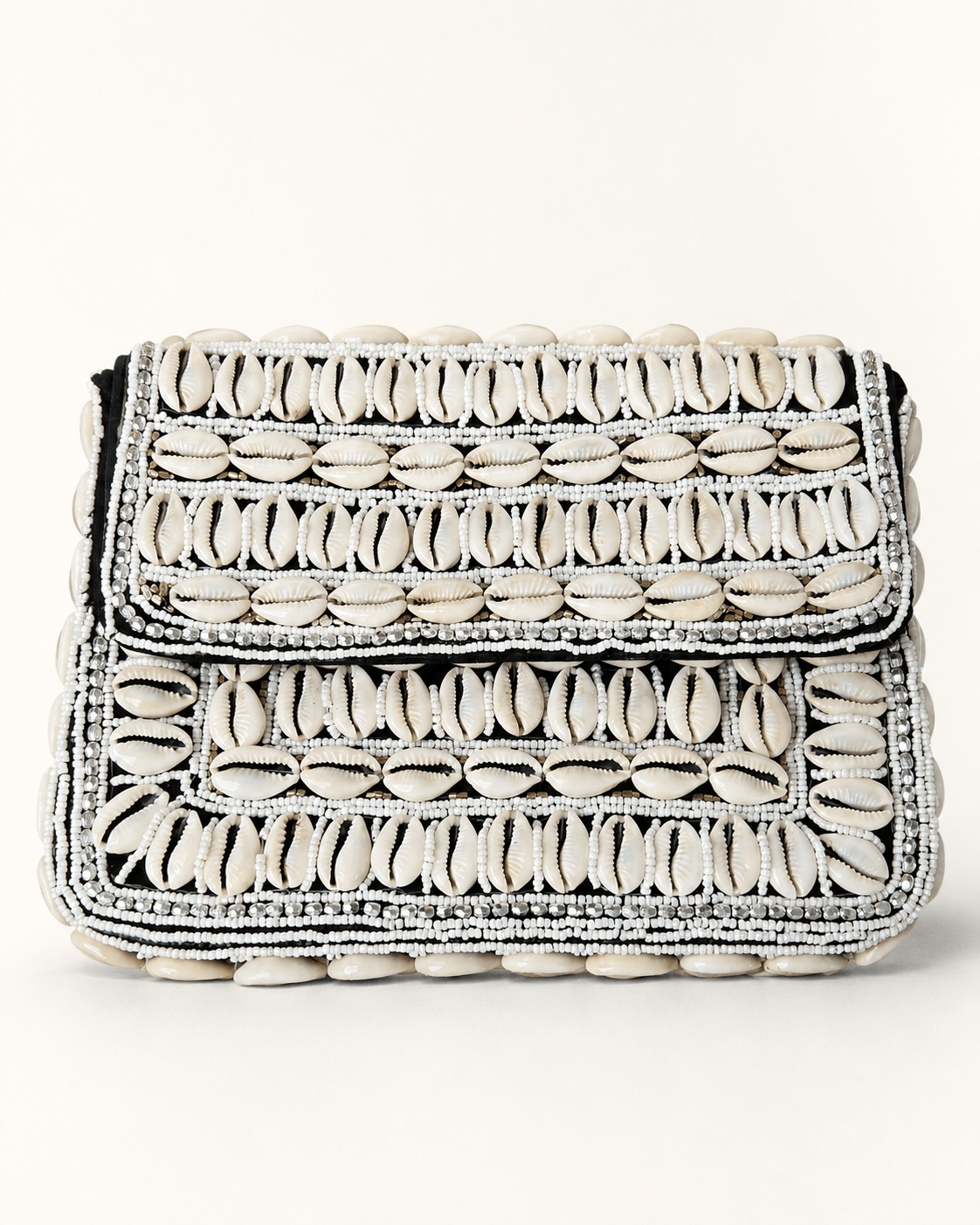 Bahari Luxe Cowry Shell Clutch