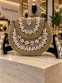 Bahari Luxe Cowry Shell Clutch