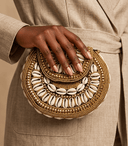 Bahari Luxe Cowry Shell Clutch